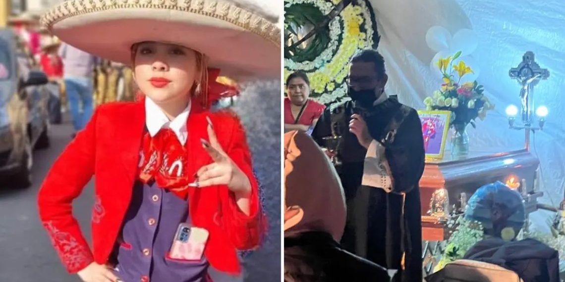 En medio de flores blancas, música ranchera y lágrimas