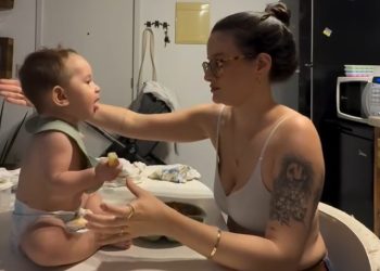 Maria Eugênia salva a su bebé