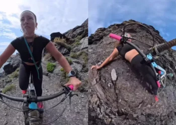 Cecilia Sopeña y el susto en el acantilado